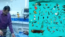 earphones screws bolts locket removed from man stomach moga hospital three hour surgery viral