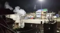 Mob tries to attack Manipur CM's ancestral home in Imphal over students killing. 