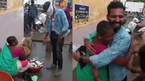 son surprises his fisherwoman mother 
