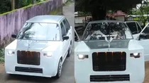 viral video of kerala teenager transforms maruti 800 to rolls royce