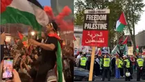 Israeli-Palestinian supporters clash in London amid conflict in Israel