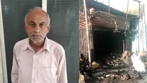 old man set fire to indore cafe 