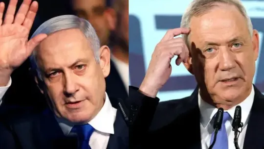 israel pm netanyahu to from emergency unity government