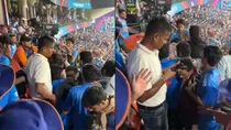Delhi stadium, fight, ind vs afg kohli naveen ul haq