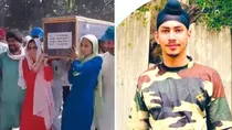 agniveer amritpal singh died in poonch gunshot injury no army contingent for guard of honour video viral  