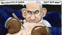 the guardian cartoonist steve bell  israel hamas war