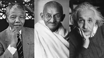 Mandela, Gandhi and Einstein.