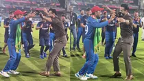 world cup 2023 irfan pathan dances with rashid khan pakistan vs afganistan