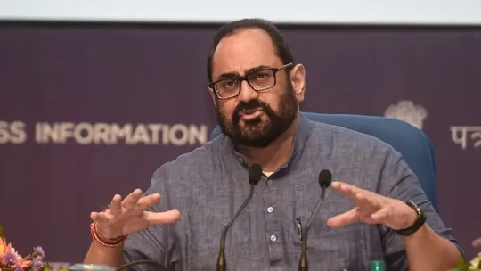 Union Minister of State for Electronics & Technology Rajeev Chandrasekhar