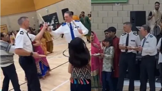 Cops playing Dandiya and Garba (Photo-Instagram)