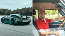 A 22-year-old record for the fastest speed driving in reverse has been obliterated by Goran Drndak (Croatia), who reached a speed of 275.74 km/h (171.34 mph) driving a Rimac Nevera. The previous record of 165.08 km/h (102.58 mph) was set in 2001 by Darren Manning (UK), driving a Caterham 7 Fireblade.