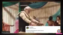 pm narendra modi dancing on garba viral video claim