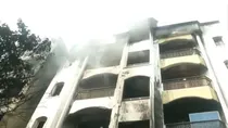 massive fire broke out at chemical godown in apartment complex bazarghat nampally hyderabad nine dead