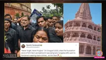 rahul gandhi with congress leaders protest against ram mandir inauguration