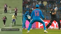 Funny viral video of runout trending on twitter Ind vs NZ