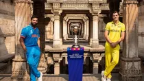 world cup final rohit sharma and pat cummins with trophy