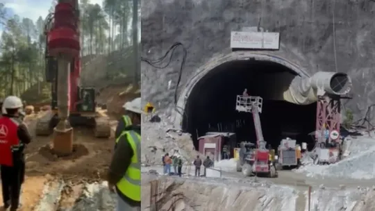 uttarkashi tunnel collapse update 19 metres vertical drilling completed indian army joined rescue operation 