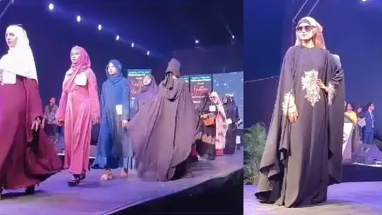 uttar pradesh muzaffarnagar burqa fashion show video 