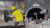 Horizontal and Vertical drilling going on simultaneously to save 41 workers in Uttarkashi Tunnel Collapse. 