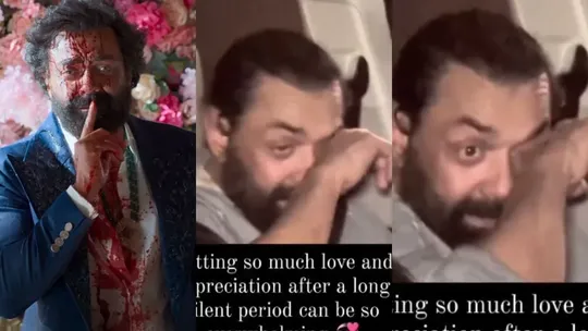 bobby deol crying animal success