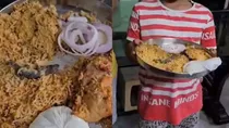 hyderabad family orders chicken biryani finds dead lizard in the order