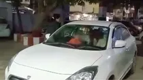 A cab driver reaches Mawana police station in Meeruth with a boyfriend and girlfriend. 
