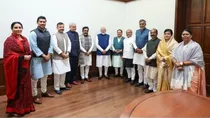 modi cabinet gets a reshuffle after win in three states cm to be decided soon