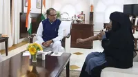 Samina from sihor met shivraj singh chauhan