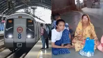woman died in delhi metro accident saree got stuck between train doors inderlok