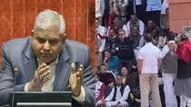 Rajya Sabha chairman Jagdeep Dhankhar reacts to video of TMC MP