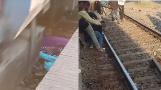 barh station train viral video 