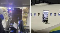 alaska airlines flight door seat blew out mid air emergency landing oregon viral 