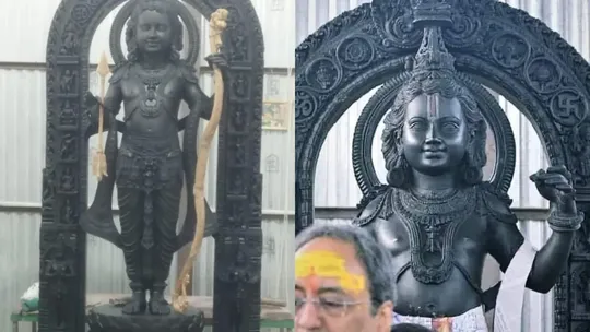 ramlala shrimukh picture viral before ayodhya ram mandir consecration