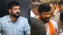bjp mp pratap simha stopped by villagers