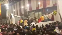 delhi kalkaji temple stage collapsed during jagarana one dead many injured b praak