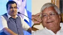 nitin gadkari praises lalu yadav george fernandes