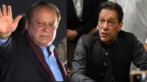 Nawaz Sharif and Imran Khan 