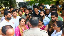 st gerosa school mangalore PROTEST