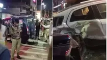 anti demo vehicle up chief minister yogi adityanath convoy accident two dead many injured