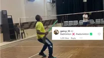instagram video viral badminton broom
