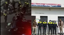 Noida society guards beats men and women