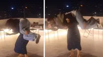 wrestler sangeeta phogat lifts then spins cricketer yuzvendra chahal viral video users divided