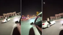 Lucknow car stunt viral video 
