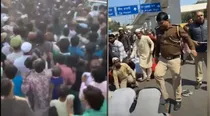 delhi police called false information SI attacked by mob video
