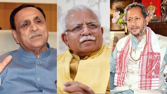 Vijay Rupani Manohar Lal Khattar and Tirath Singh Rawat