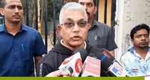dilip ghosh BJP leader attack on mamata banerjee being injured