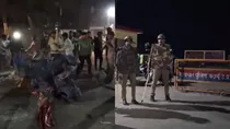 Budaun, UP: people protested against the alleged murder of two children