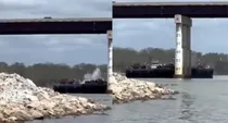 barge strike bridge in america Oklahoma highway