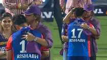 rishabh pant shahrukh khan after vizag ipl 2024 match dc vs kkr