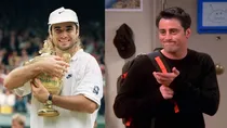 Tennis Legend Andre Agassi and Matt LeBlanc 